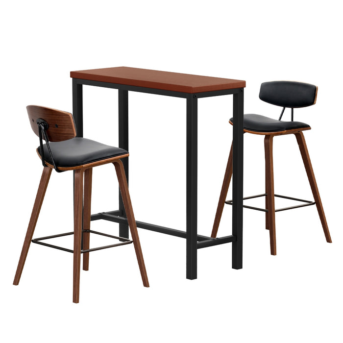 Artiss Bar Table and Stools Set Dining Desk Kitchen Chairs Cafe Pub