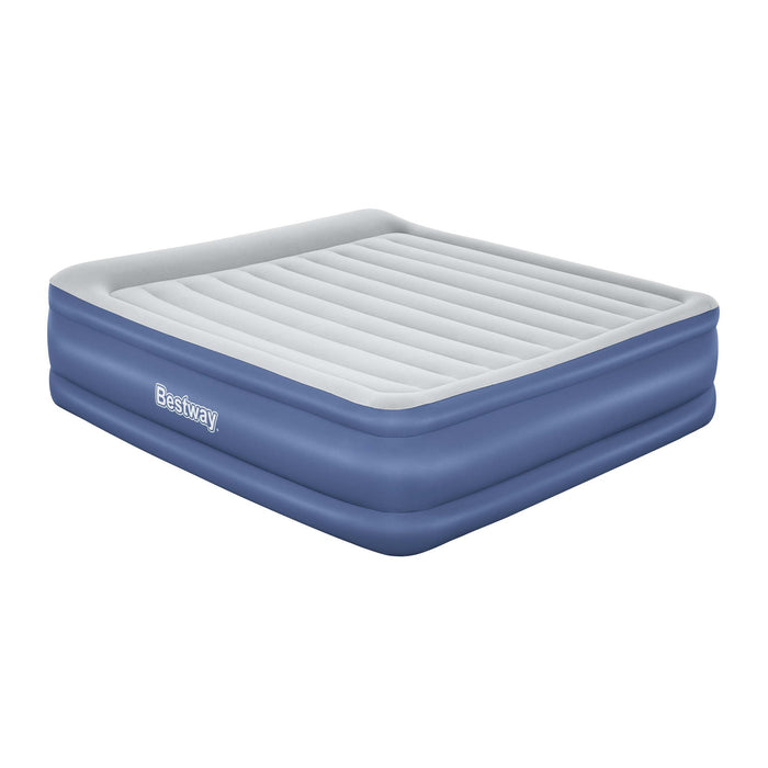 Bestway King Air Bed Inflatable Mattress Sleeping Mat Battery Built-in Pump