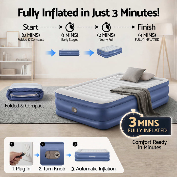 Bestway Air Bed Beds Queen Mattress Inflatable TRITECH Airbed
