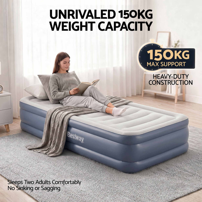 Bestway Mattress Air Bed Single Size 51CM Inflatable Camping Beds Home Outdoor