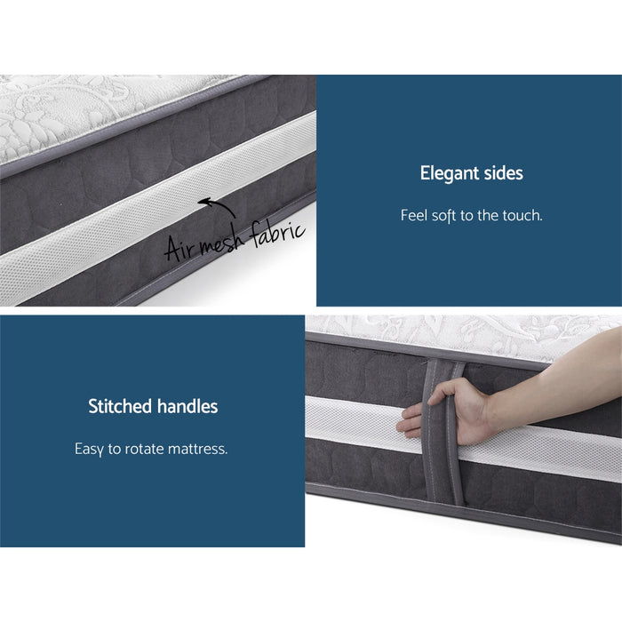 Giselle Bedding 30cm Mattress Pocket Spring King Single