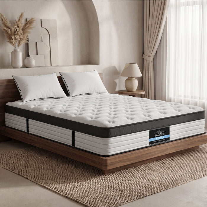 Giselle Bedding Devon Euro Top Pocket Spring Mattress 31cm Thick Double
