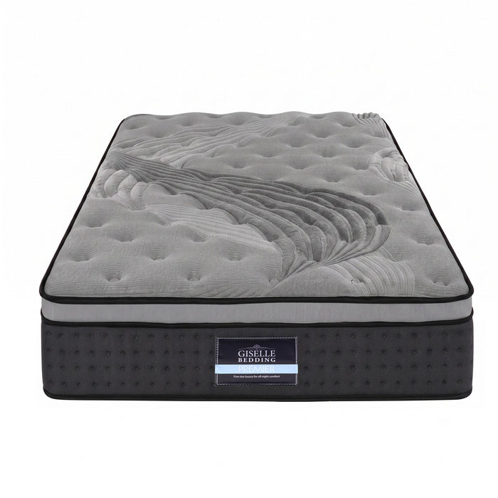 Giselle Bedding Alanya Euro Top Pocket Spring Mattress 34cm Thick King Single