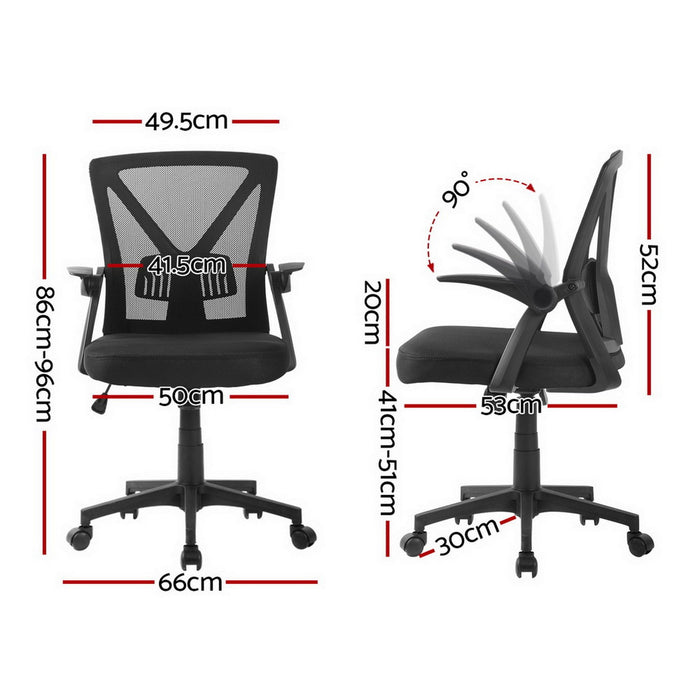 Artiss Gaming Office Chair Mesh Computer Chairs Swivel Executive Mid Back Black