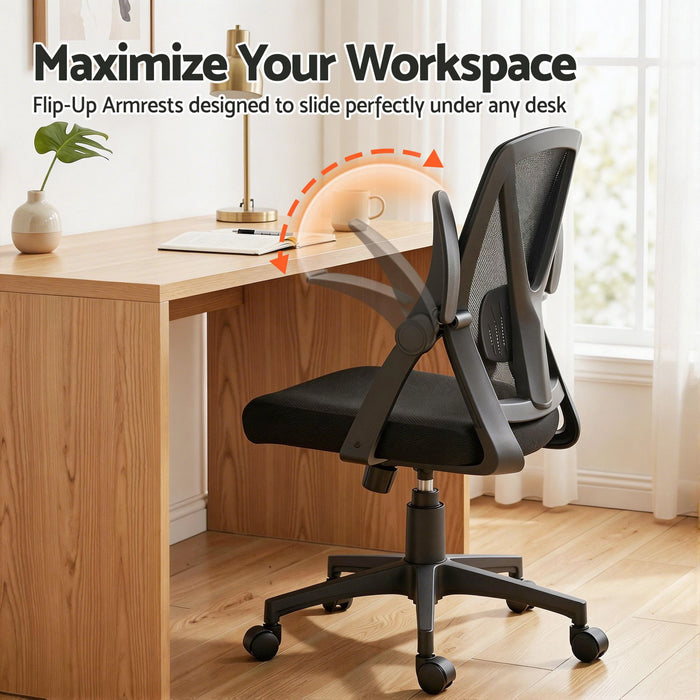 Artiss Gaming Office Chair Mesh Computer Chairs Swivel Executive Mid Back Black