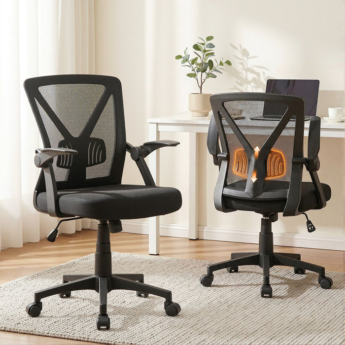 Artiss Gaming Office Chair Mesh Computer Chairs Swivel Executive Mid Back Black