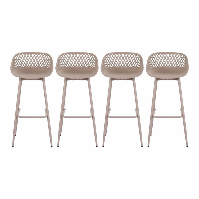 Gardeon 4-Piece Outdoor Bar Stools Plastic Metal Dining Chair Furniture Coffee