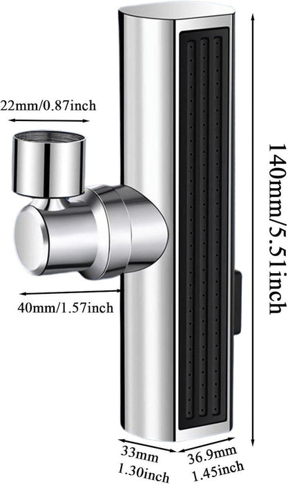 Faucet Spray Nozzle- 3 Spray Modes Faucet Nozzle- 3 Spray Modes Sink Faucet Parts- Splashproof Bathroom Faucet Attachment Sprayer for Restaurant