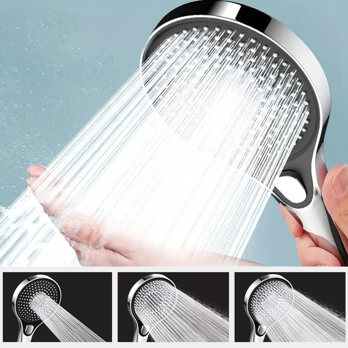 High Pressure Shower Head with Large Panel- Pressure Boosted, Super Powerful Rain Shower for Bathroom, high-pressure spray
