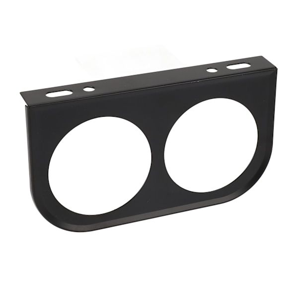 2-Hole Gauge Panel Gauge 2-1/16 Inch 52MM Universal Metal Car Gauge Mounting Dashboard Black, automotive replacement use, Black Color