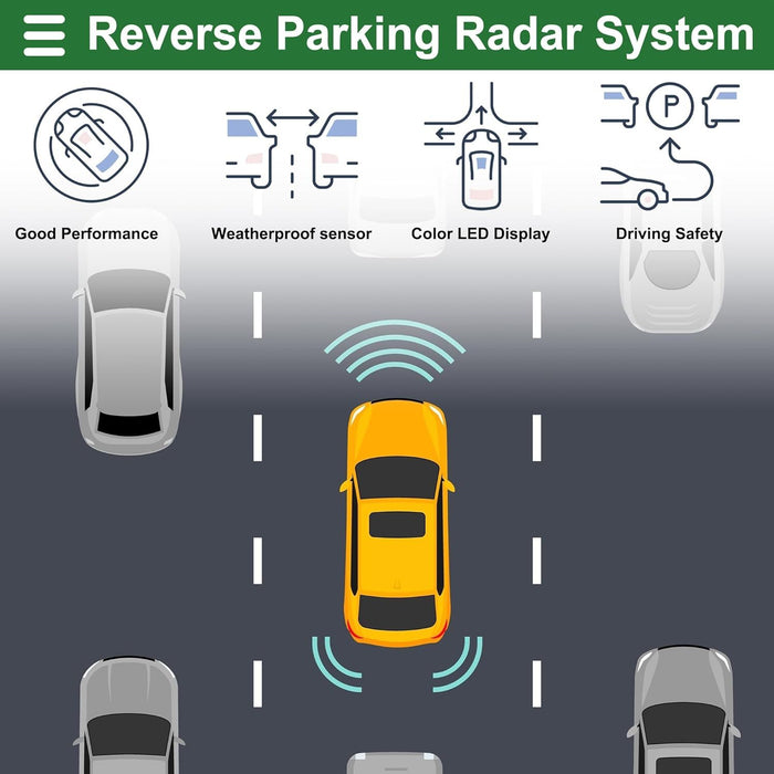Car reversing sensor, auto parking system reversing radar, automotive replacement use, vehicle maintenance accessory