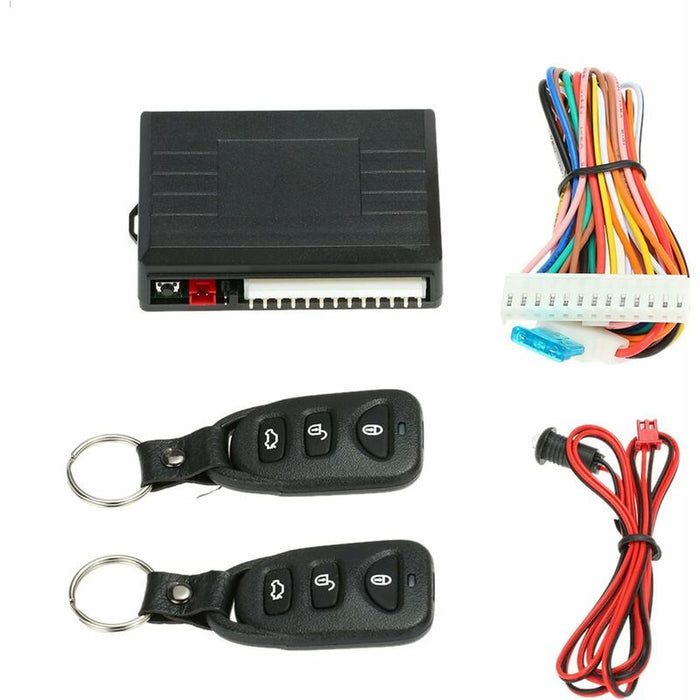 Car Central Locking, Universal Central Remote Control Box Kit, Keyless Entry System with Car Door Lock with Trunk Release Button