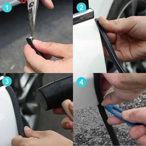 10m edge strip edge profile black edge tape clamping profile rubber, PVC + Rubber material, automotive replacement use, Black Color