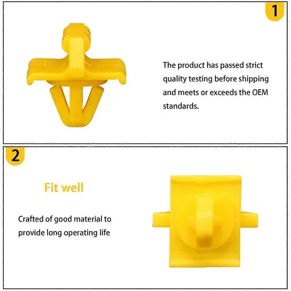 Side Panel Clip Kit Side Door Panel Retaining Clip for 190 W201 190E, Plastic material, direct exterior replacement