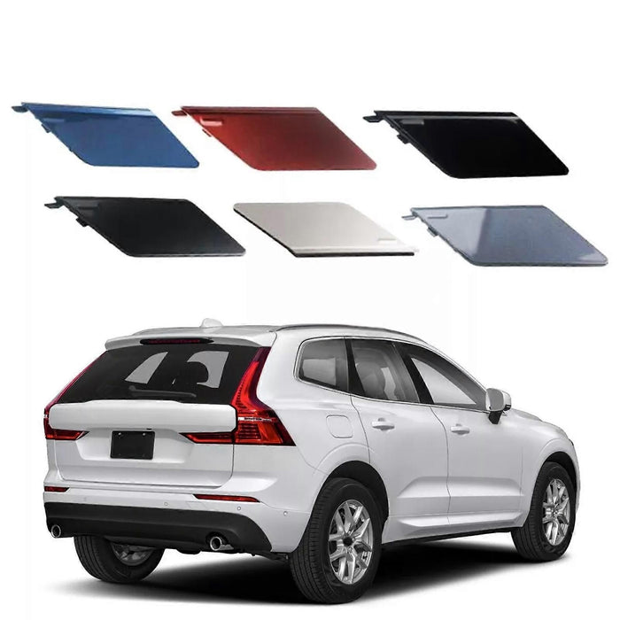 Towbar Hole Protective Cover Rear Bumper For VOLVO XC60 2018-23 39849034 31449210 Pine Gray, ABS material, direct exterior replacement, Grey Color