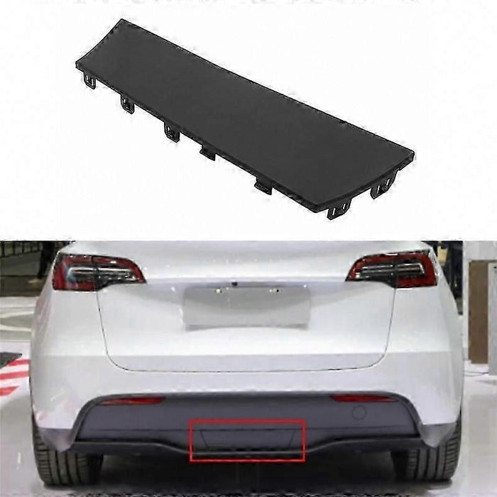 Model Y 2020-2023 Towbar Cover Rear Bumper Trailer Cover 1494009-00-B Replacement black, ABS material, direct exterior replacement, Black Color