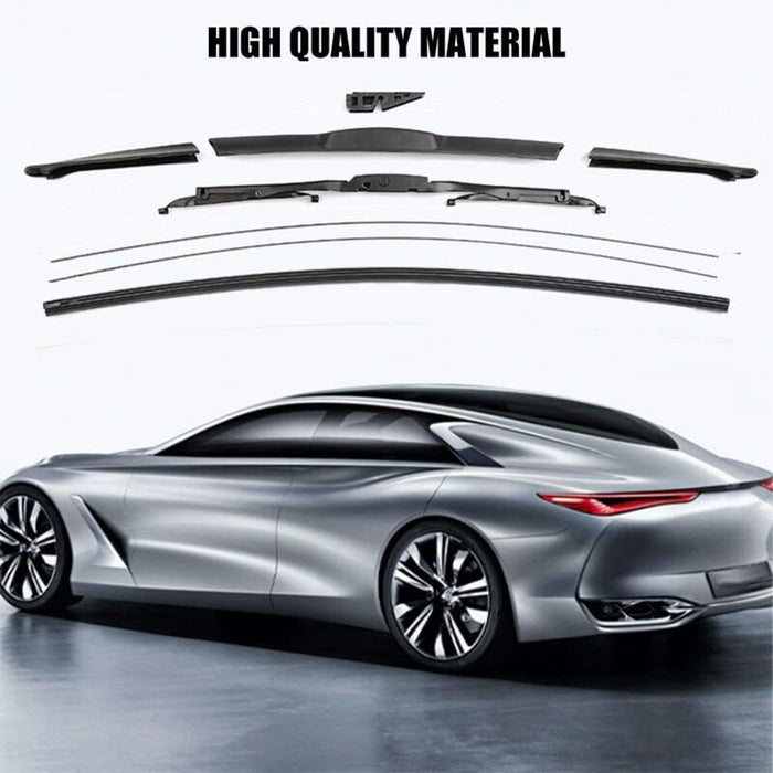 Cuttable Windshield Wiper Blades, Replacement Rubber, Prevents Glass Damage, 8 Pieces, 700 mm (Wipers Not Included)
