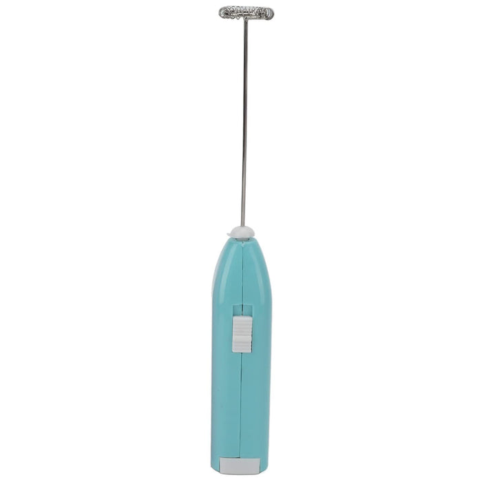 Blue electric milk frother handheld coffee stirrer, portable milk frother, suitable for lattes, cappuccinos, and home use as a whipping iron/whip.