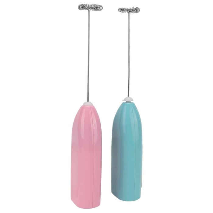 Green electric milk frother, handheld coffee stirrer, portable milk frother, suitable for lattes, cappuccinos, and home use as a whipping iron/whip.