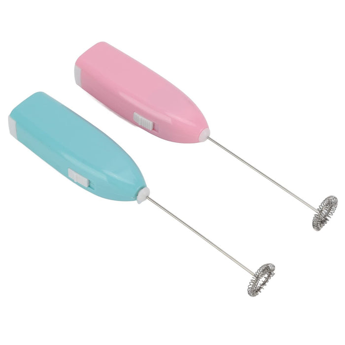 Black electric milk frother, handheld coffee stirrer, portable milk frother, suitable for lattes, cappuccinos, and home use as a whipping iron/whip.