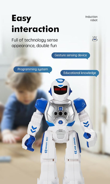 Intelligent Induction Robot(BLUE): Your Child's Tech Enlightenment Companion, an Early Learning Assistant That Makes Education Fun/BLUE