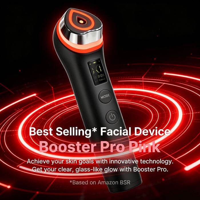 Beauty Device: Red and Blue Light, Home Use, Portable, Vibrating, Multi-Functional, with Voice Guidance, 5-Color Light Therapy, Eye Massage, Eye Care Device/"Upgrade" black beauty introducer