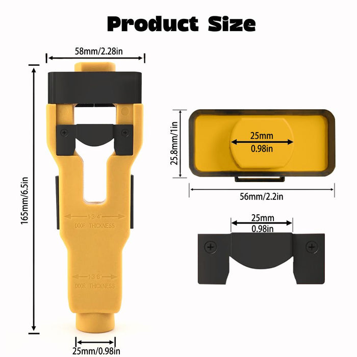 Door Latch Chisel Positioning Tool: Precise Positioning Without Measurement, Easy Installation With Less Effort/red