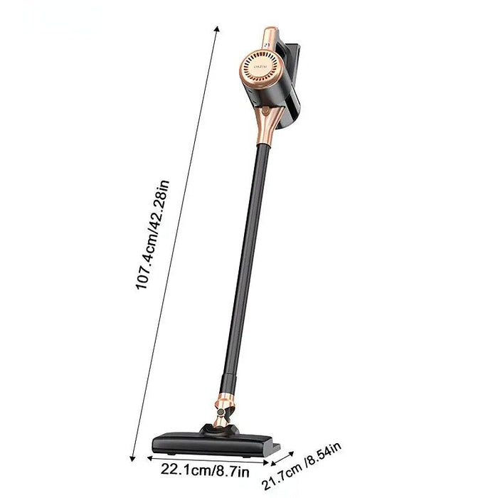 4-in-1 cordless vacuum cleaner, 50000RPM motor, 10000Pa suction, 180° rotating brush head, dual speed settings, lightweight and convenient./white