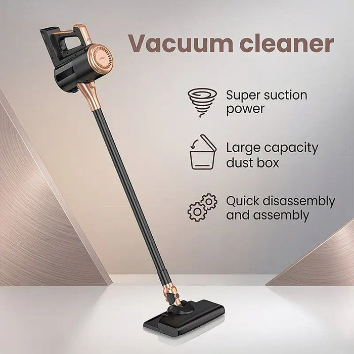 4-in-1 cordless vacuum cleaner, 50000RPM motor, 10000Pa suction, 180° rotating brush head, dual speed settings, lightweight and convenient./white