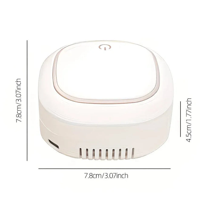 Smart UV Toothbrush Sterilizer Holder: No-Drilling Dual-Slot Storage, One-Button Sterilization Saves Space/WHITE