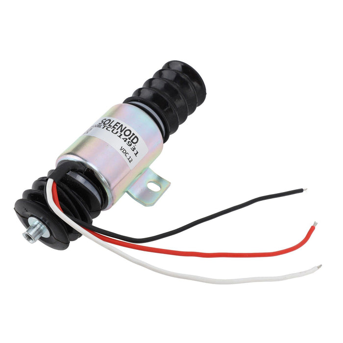 TCU14931 Electric Generator Flameout Solenoid Valve 12V 55mm Fuel Shutoff Solenoid Valve for Machine Processing Hydraulic System