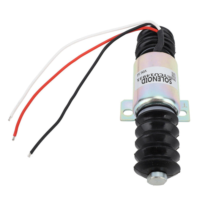 TCU14931 Electric Generator Flameout Solenoid Valve 12V 55mm Fuel Shutoff Solenoid Valve for Machine Processing Hydraulic System