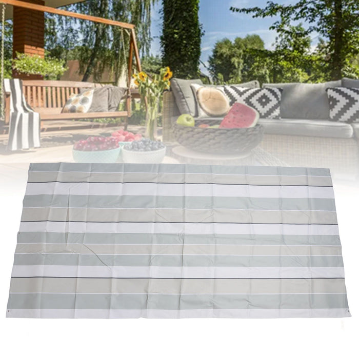 Outdoor Swingset Shade 600D Oxford Cloth Sunproof Waterproof Playground Replacement Canopy Swing Set Tarp Cover for Backyard Striped