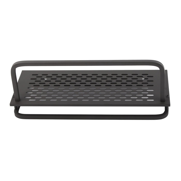 Shower Caddy Grey Shower Organizer Shelf Easy Install Aluminium Alloy Large Capacity Shower Accessory for Bathroom Home 30cm / 11.8in