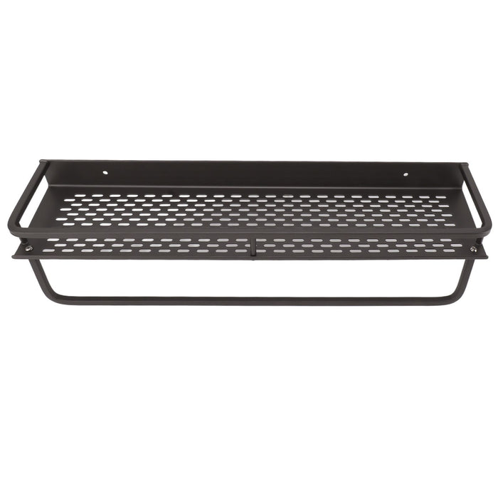 Shower Caddy Grey Shower Organizer Shelf Easy Install Aluminium Alloy Large Capacity Shower Accessory for Bathroom Home 50cm / 19.7in