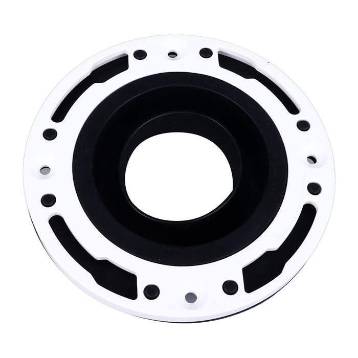 Toilet Flange Repair Kit Black Durable Silicone ABS Easy Installation Toilet Flange Replacement Kit for 4in 5in Pipe