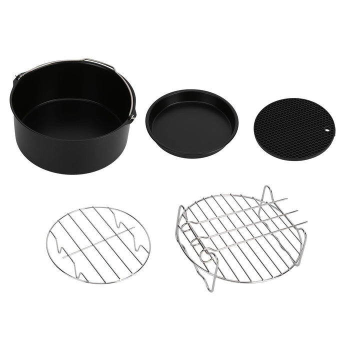Fryer Accessories Pizza Pan Cake Pan Silicone Pad Skewers Grill Rack Baking Tray for 7in Fryer