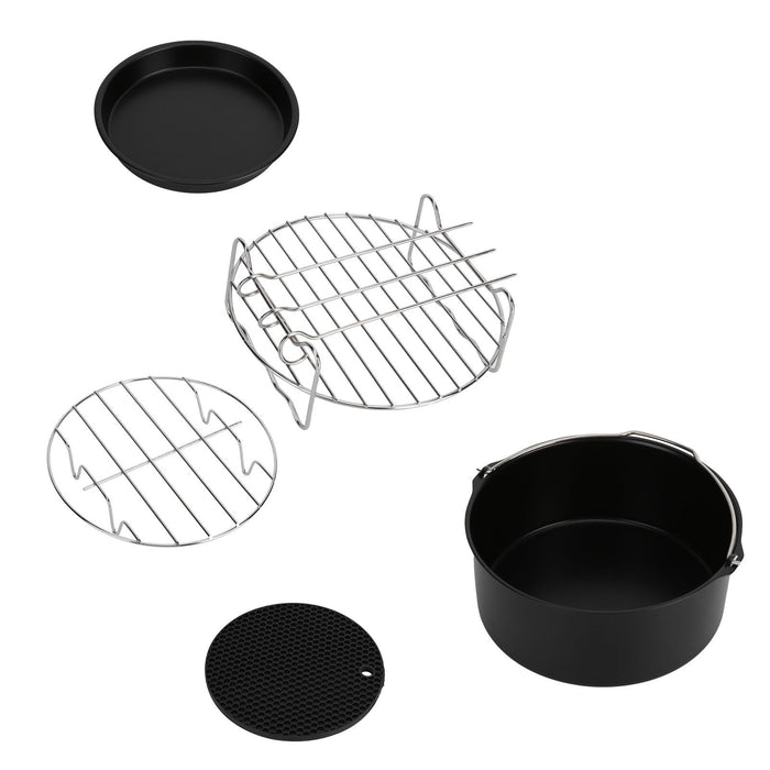 Fryer Accessories Pizza Pan Cake Pan Silicone Pad Skewers Grill Rack Baking Tray for 7in Fryer