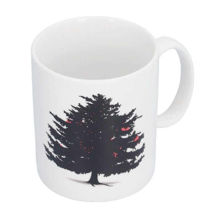 Christmas Trees Pattern Color Changing Mug Heat Induction Cup Ceramic Mug for Home Office