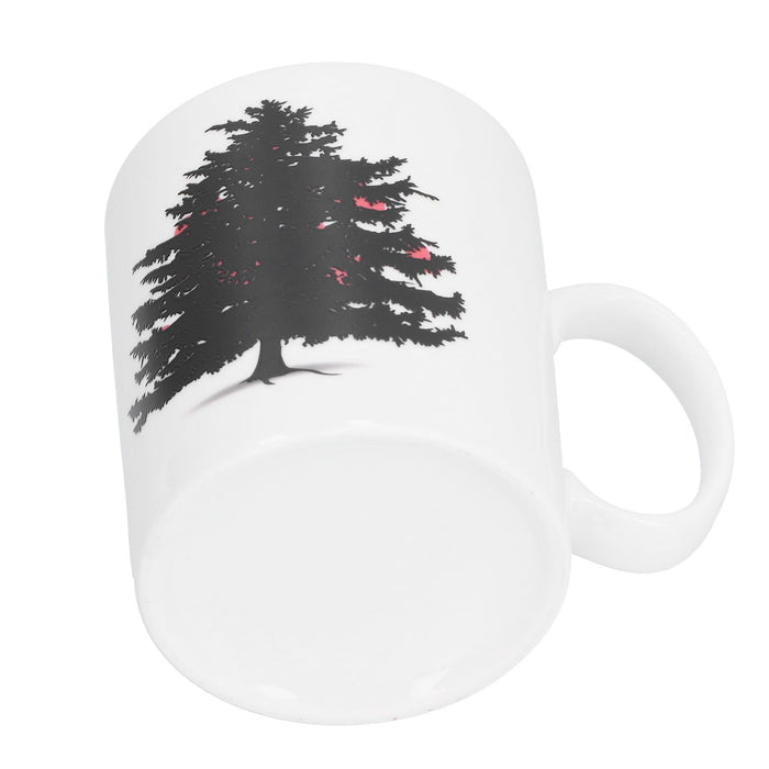Christmas Trees Pattern Color Changing Mug Heat Induction Cup Ceramic Mug for Home Office