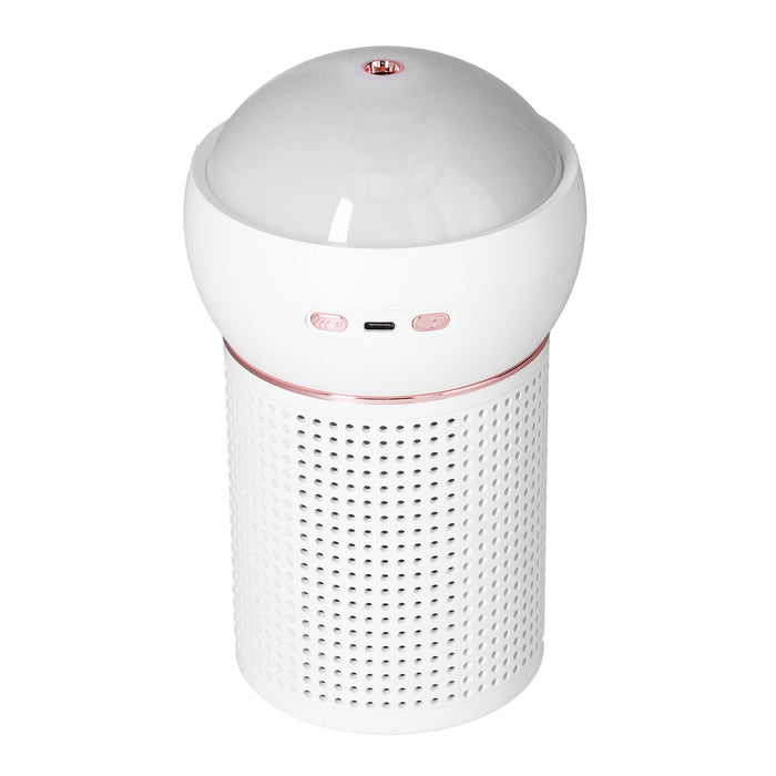 630ml Large Capacity Humidifier Single Spray 360° Projection Humidifier for Home Car USB ChargingWhite