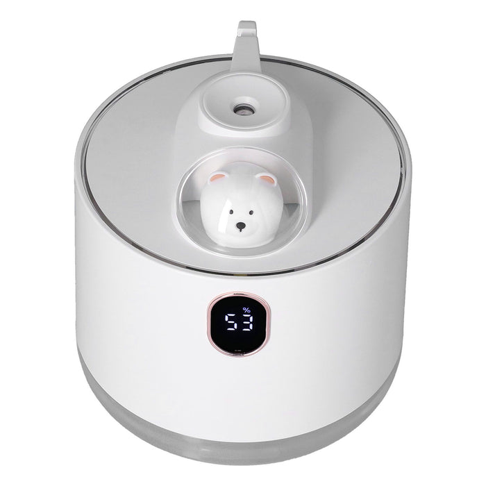 500ml Large Capacity Humidifier Spacecraft Night Light USB Charging Car Humidifier for HomeWhite