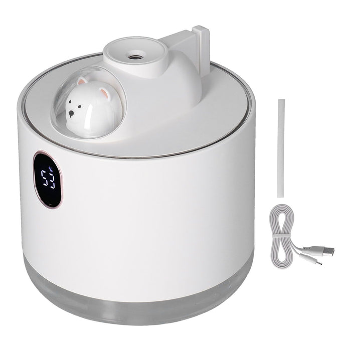 500ml Large Capacity Humidifier Spacecraft Night Light USB Charging Car Humidifier for HomeWhite