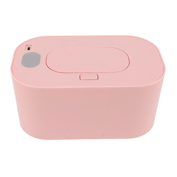 Wipe Warmer Wet Wipe Dispenser USB Powered Constant Temperature Large Capacity with Display Wipe Heater for Infants Pink