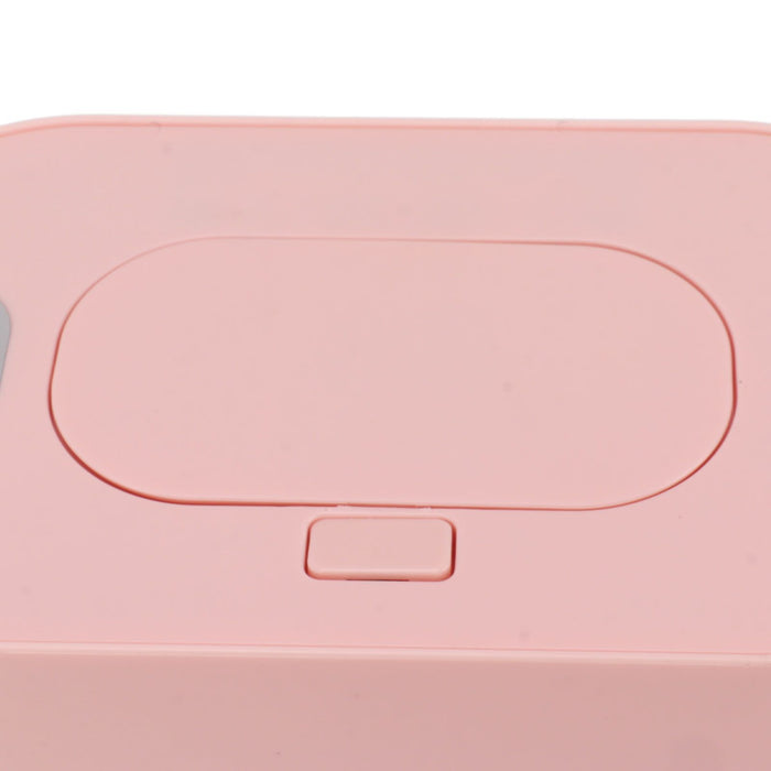 Wipe Warmer Wet Wipe Dispenser USB Powered Constant Temperature Large Capacity with Display Wipe Heater for Infants Pink