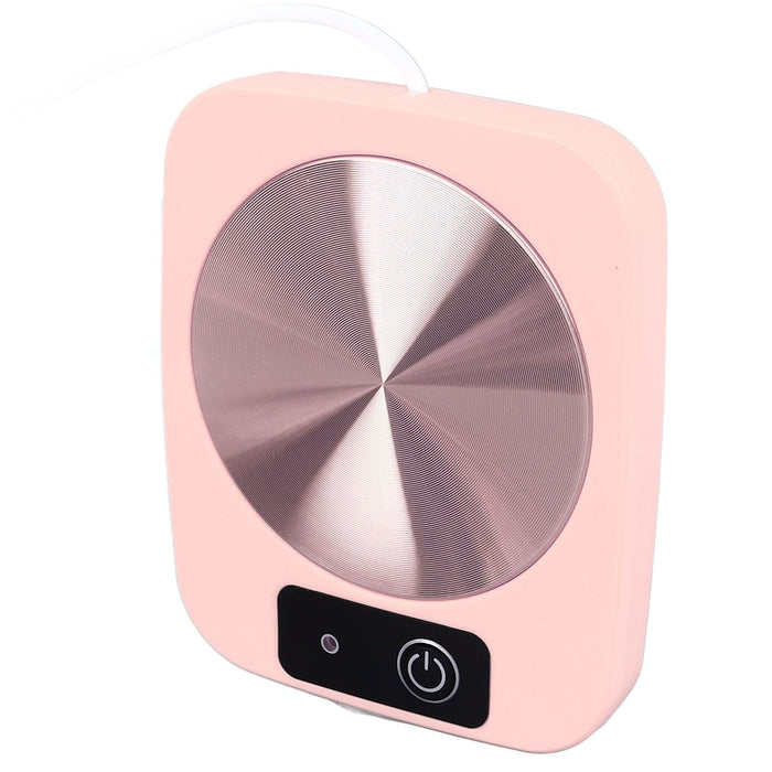 Coffee Warmer Smart Constant Temperature USB Powered Portable Mug Warmer for Office Travel Home Pink