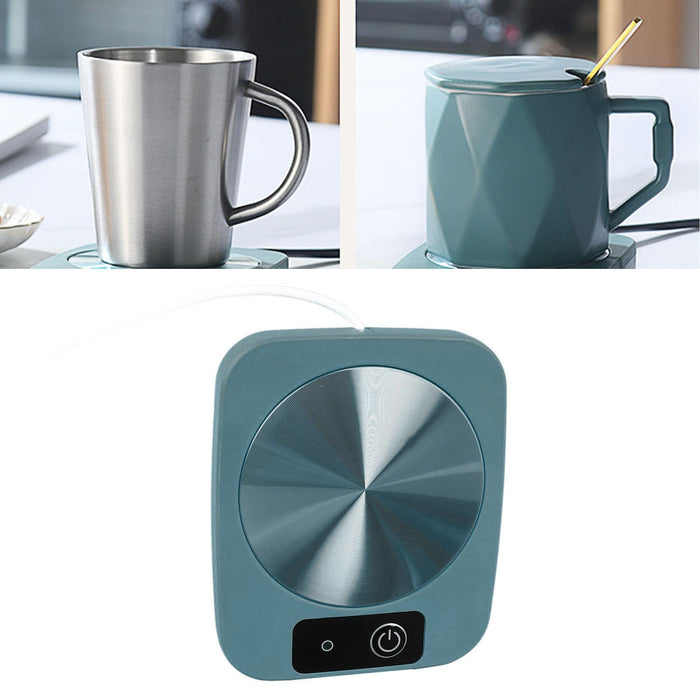Coffee Warmer Smart Constant Temperature USB Powered Portable Mug Warmer for Office Travel Home Green