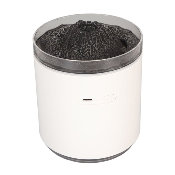 Aromatherapy Mist Diffuser Intelligent Multifunctional Timing Atomizing Flame Humidifier for Bedroom Living Room Black