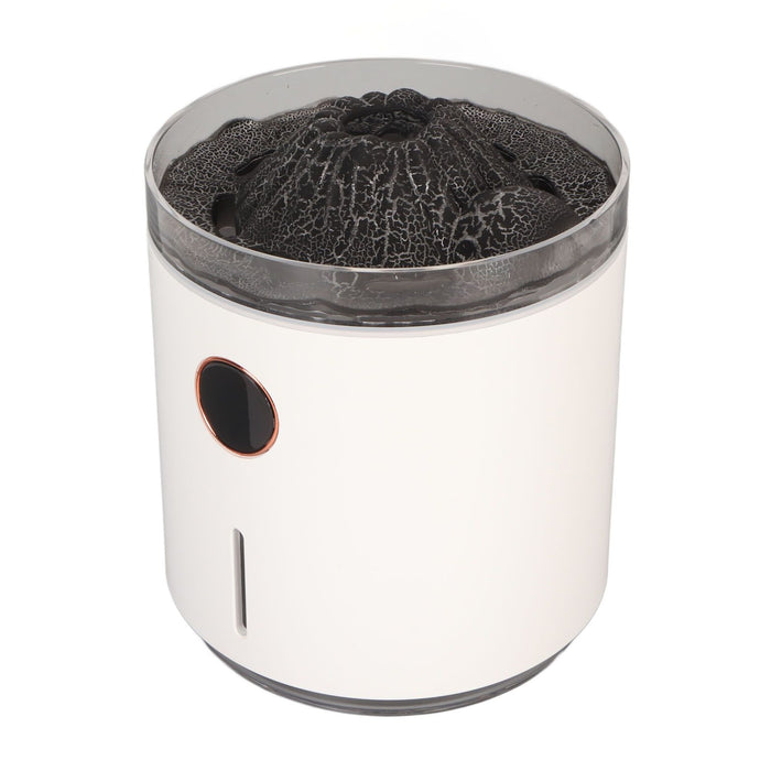 Aromatherapy Mist Diffuser Intelligent Multifunctional Timing Atomizing Flame Humidifier for Bedroom Living Room Black