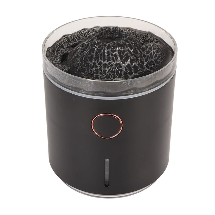 Aromatherapy Mist Diffuser Intelligent Multifunctional Timing Atomizing Flame Humidifier for Bedroom Living Room White